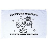 I Support Women S Of Rights And Wrongs Microfiber Hand Towel