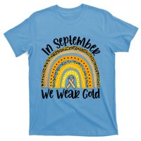 In September We Wear Gold Rainbow Hood Cancer Awareness Gift T-Shirt