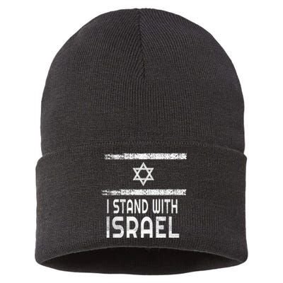 I Stand With Israel Sustainable Knit Beanie