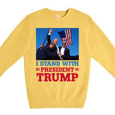 I Stand With President Trump After The Shooting At His Rally Premium Crewneck Sweatshirt