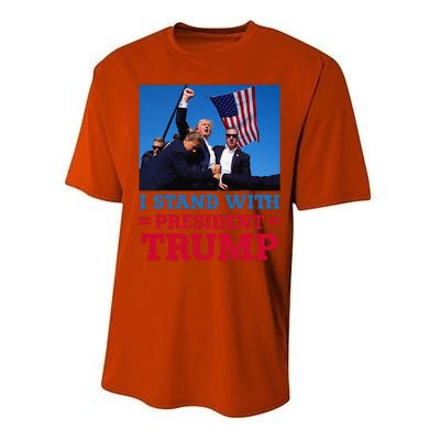 I Stand With President Trump After The Shooting At His Rally Performance Sprint T-Shirt