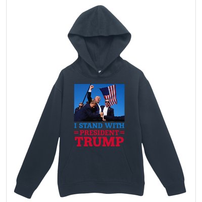 I Stand With President Trump After The Shooting At His Rally Urban Pullover Hoodie