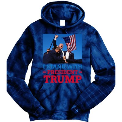 I Stand With President Trump After The Shooting At His Rally Tie Dye Hoodie