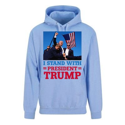 I Stand With President Trump After The Shooting At His Rally Unisex Surf Hoodie