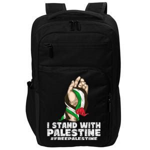 I Stand With Palestine For Their Freedom Free Palestine Impact Tech Backpack