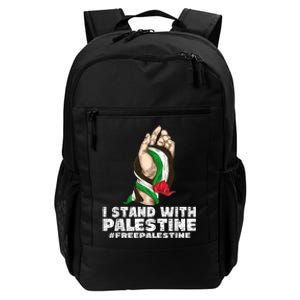 I Stand With Palestine For Their Freedom Free Palestine Daily Commute Backpack