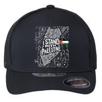 i stand with palestine quote a free palestine design Flexfit Unipanel Trucker Cap