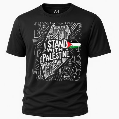 i stand with palestine quote a free palestine design Performance Shirt