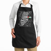 i stand with palestine quote a free palestine design Apron