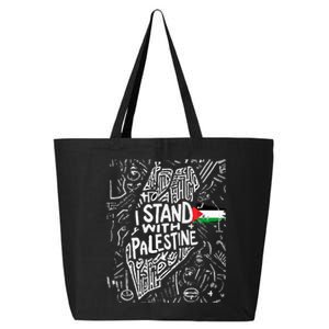 i stand with palestine quote a free palestine design 25L Jumbo Tote