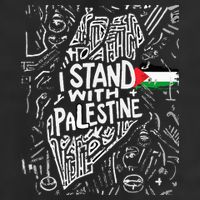 i stand with palestine quote a free palestine design Microfiber Hand Towel