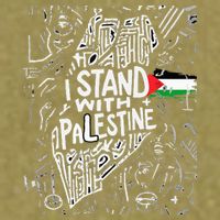 i stand with palestine quote a free palestine design Garment-Dyed Women's Muscle Tee