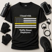 I Stand With House Employees Funny America Flag Cooling Performance Crew T-Shirt