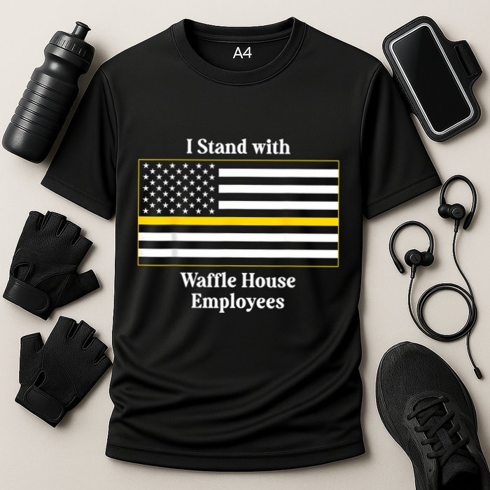 I Stand With House Employees Funny America Flag Cooling Performance Crew T-Shirt