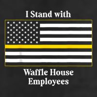 I Stand With House Employees Funny America Flag Beanie