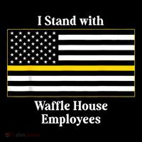 I Stand With House Employees Funny America Flag Flatbill Hat