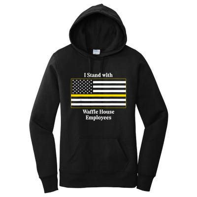 I Stand With House Employees Funny America Flag Women's Pullover Hoodie