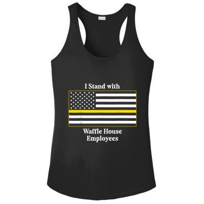 I Stand With House Employees Funny America Flag Ladies PosiCharge Competitor Racerback Tank