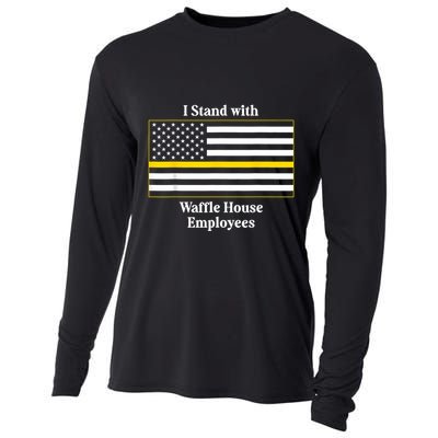 I Stand With House Employees Funny America Flag Cooling Performance Long Sleeve Crew