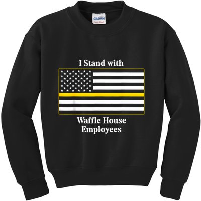 I Stand With House Employees Funny America Flag Kids Sweatshirt