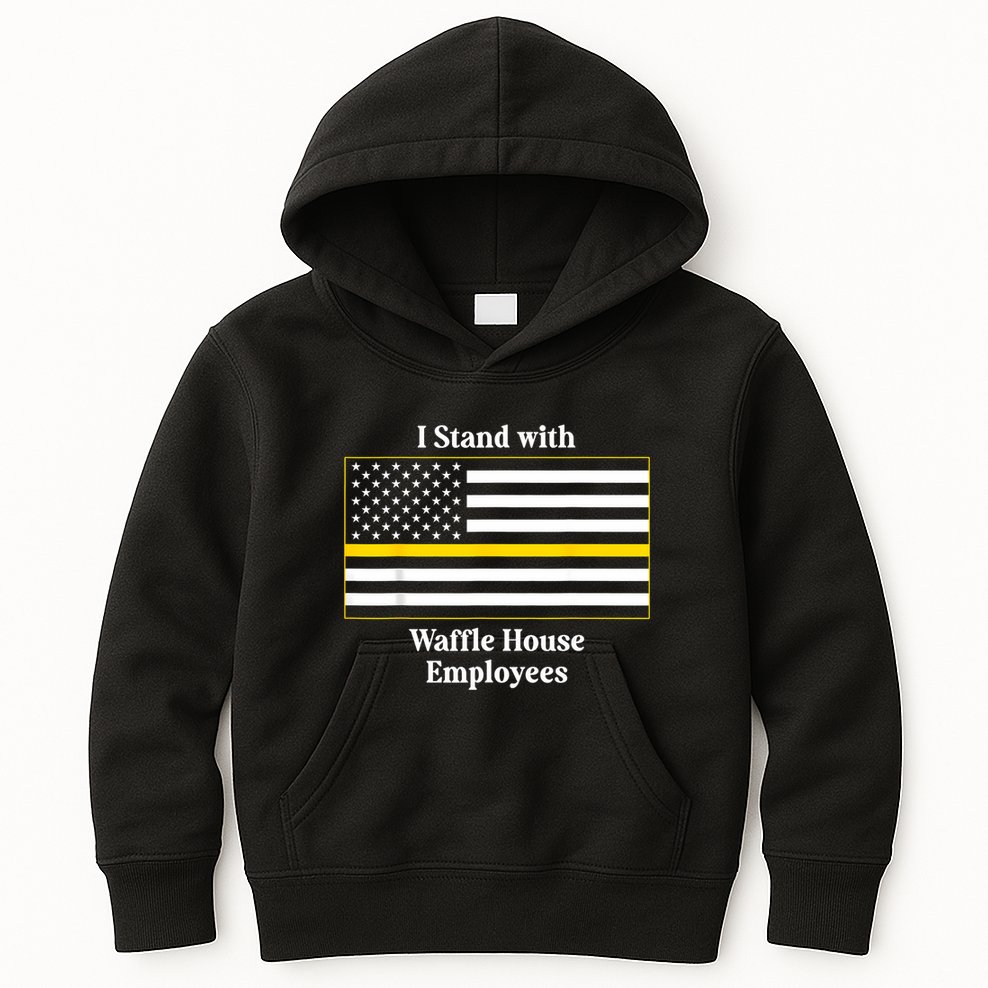 I Stand With House Employees Funny America Flag Kids Hoodie