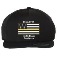 I Stand With House Employees Funny America Flag Wool Snapback Cap