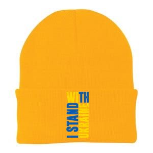 I Stand With Ukraine Knit Cap Winter Beanie