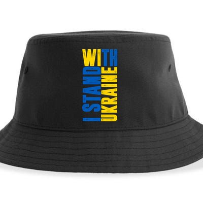 I Stand With Ukraine Sustainable Bucket Hat