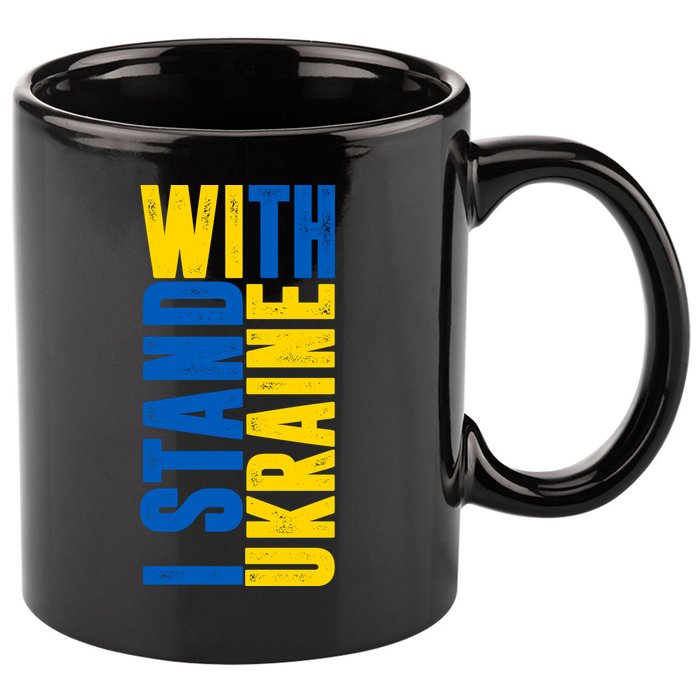 I Stand With Ukraine 11oz C Handle Ceramic Mug