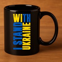 I Stand With Ukraine 11oz C Handle Ceramic Mug