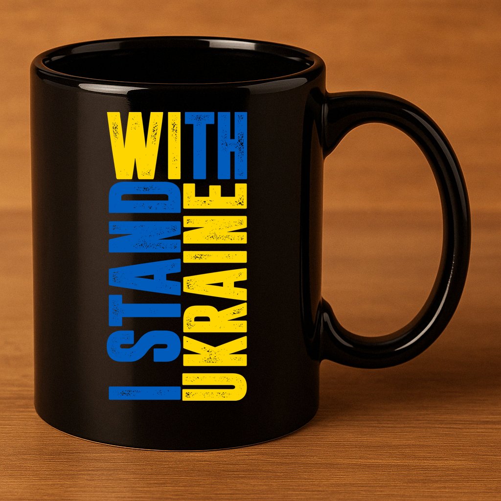 I Stand With Ukraine 11oz C Handle Ceramic Mug