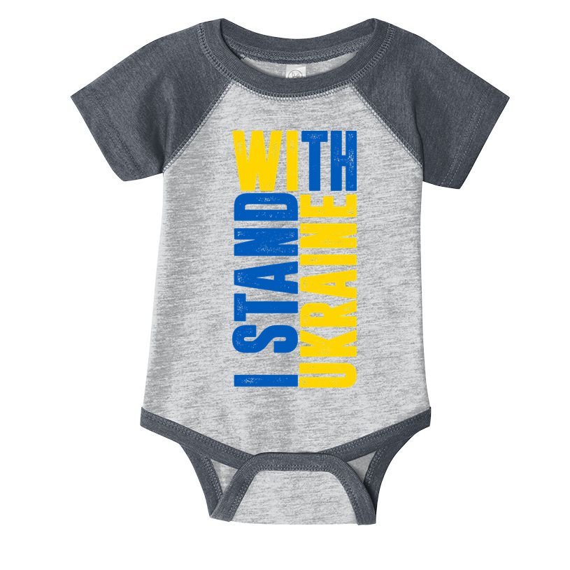I Stand With Ukraine Infant Baby Jersey Bodysuit