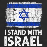 I Stand With Israel USA Israeli Flag Jewish  11oz C Handle Ceramic Mug