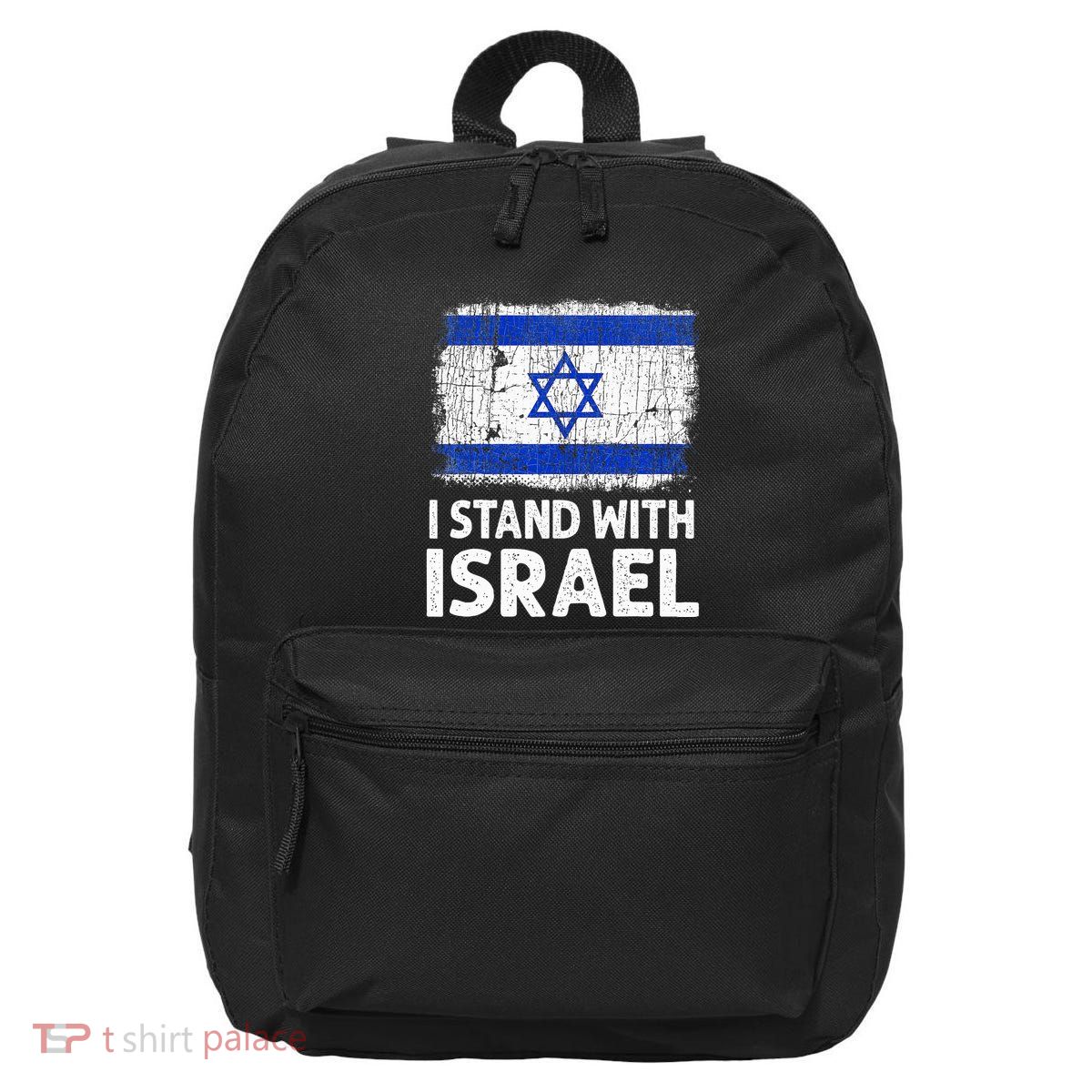 I Stand With Israel USA Israeli Flag Jewish  16 in Basic Backpack