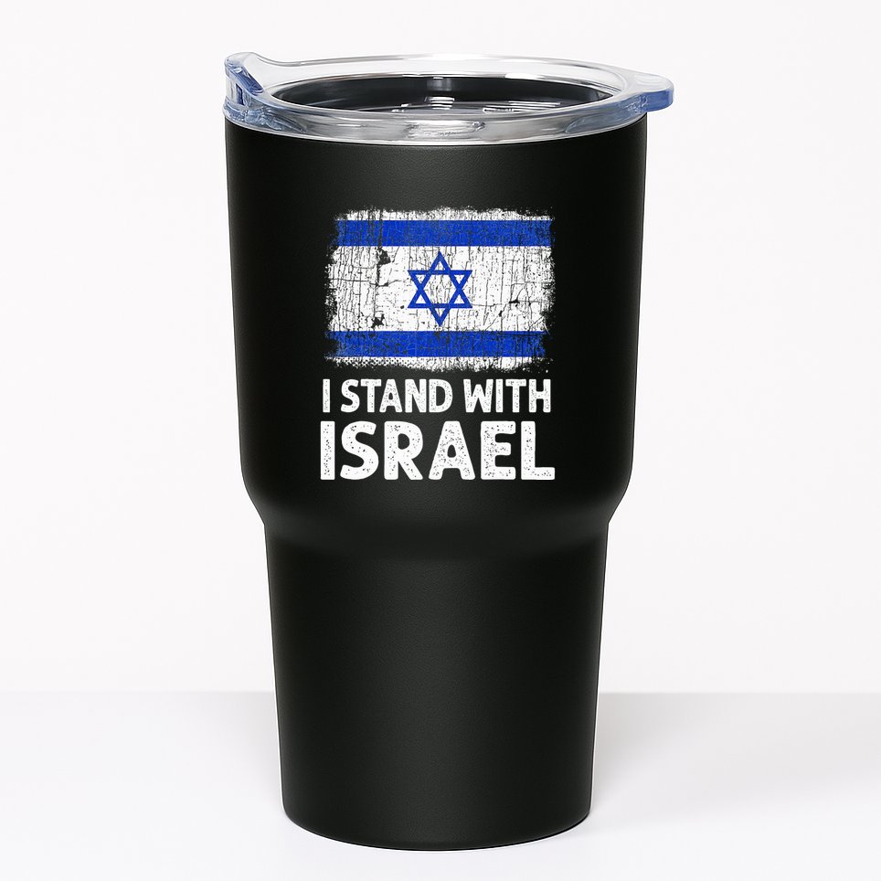 I Stand With Israel USA Israeli Flag Jewish  Tumbler