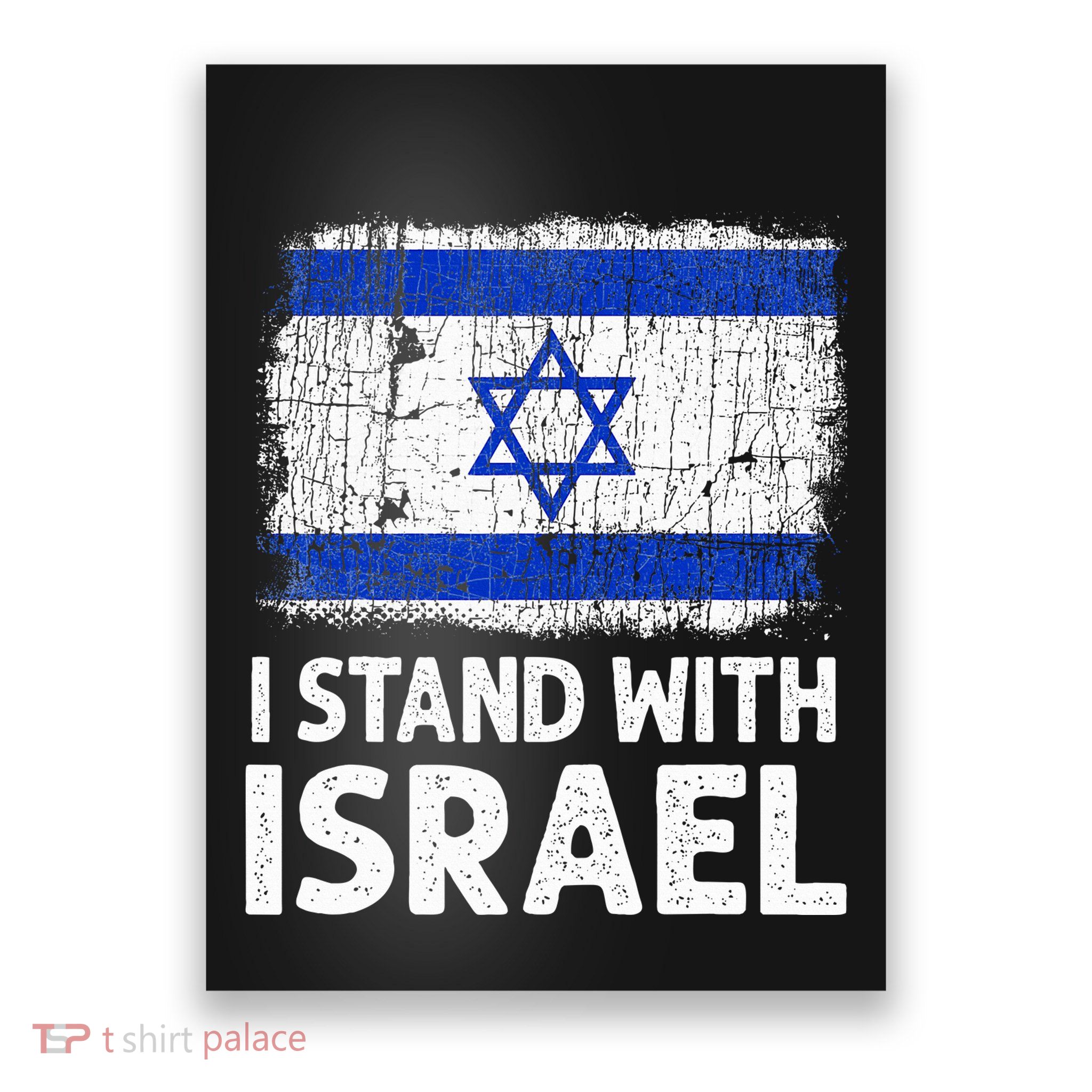 I Stand With Israel USA Israeli Flag Jewish  Poster