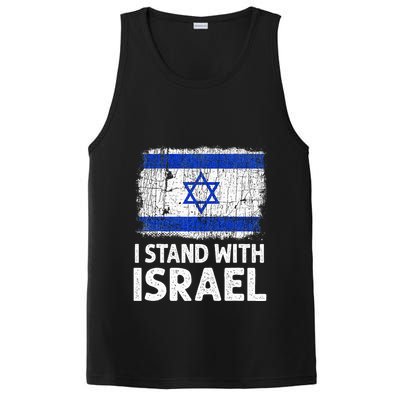 I Stand With Israel USA Israeli Flag Jewish  PosiCharge Competitor Tank