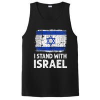 I Stand With Israel USA Israeli Flag Jewish  PosiCharge Competitor Tank