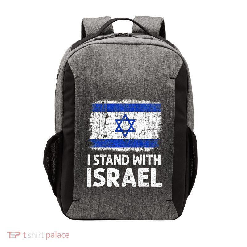 I Stand With Israel USA Israeli Flag Jewish  Vector Backpack