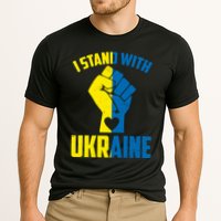 I Stand With Ukriane Protest Fist Support Ukaine Cooling Performance Crew T-Shirt