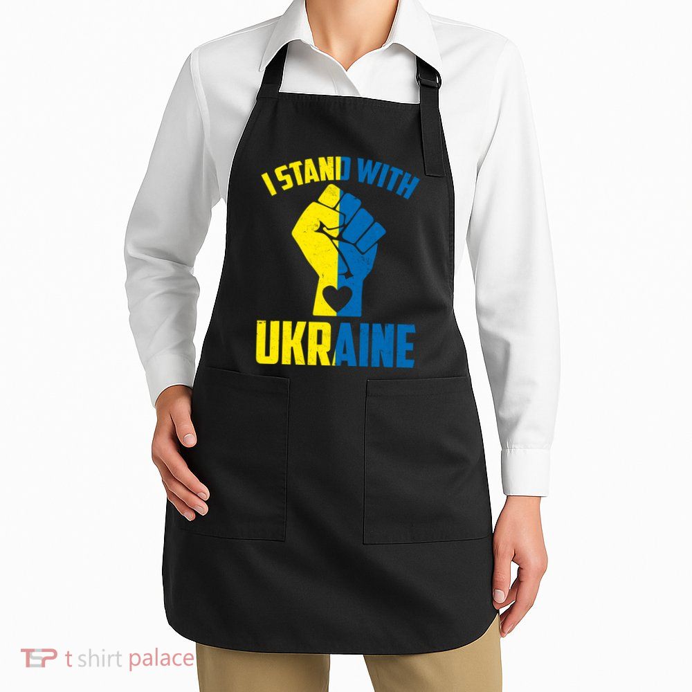 I Stand With Ukriane Protest Fist Support Ukaine Apron