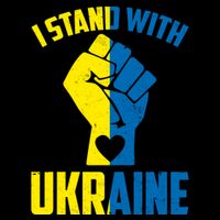 I Stand With Ukriane Protest Fist Support Ukaine Drawstring Bag