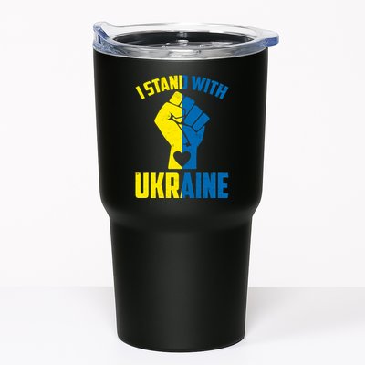 I Stand With Ukriane Protest Fist Support Ukaine Tumbler