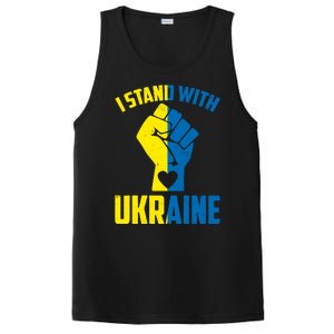 I Stand With Ukriane Protest Fist Support Ukaine PosiCharge Competitor Tank