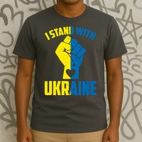 I Stand With Ukriane Protest Fist Support Ukaine T-Shirt