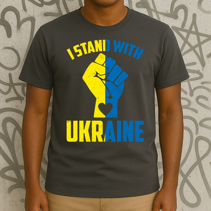 I Stand With Ukriane Protest Fist Support Ukaine T-Shirt