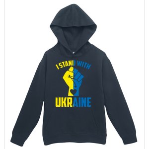 I Stand With Ukriane Protest Fist Support Ukaine Urban Pullover Hoodie