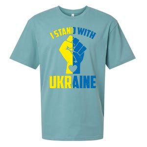 I Stand With Ukriane Protest Fist Support Ukaine Sueded Cloud Jersey T-Shirt