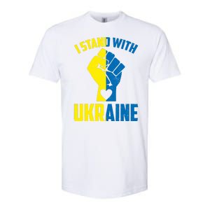 I Stand With Ukriane Protest Fist Support Ukaine Softstyle CVC T-Shirt