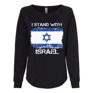 I Stand With Israel Support Israel Love Israeli Brotherhood Womens California Wash Sweatshirt